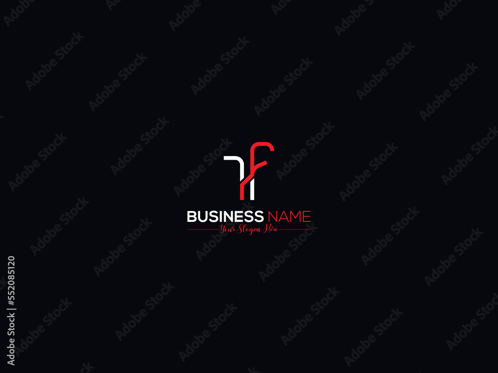 Minimal Letter RF r&f Logo, Feminine Rf Creative Letter Logo Design ...