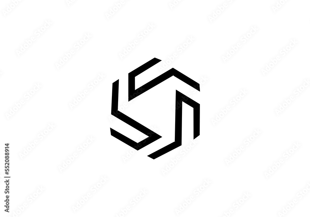 initial letter logo S initial company icon business logo background illustration initial letter logo S initial company icon business logo background illustration
