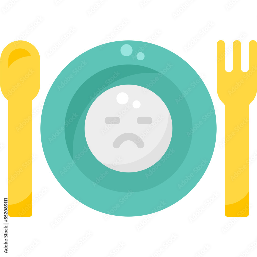 Fototapeta premium Bored with food drug marijuana tobacco cannabinoids herb herbal flat icon