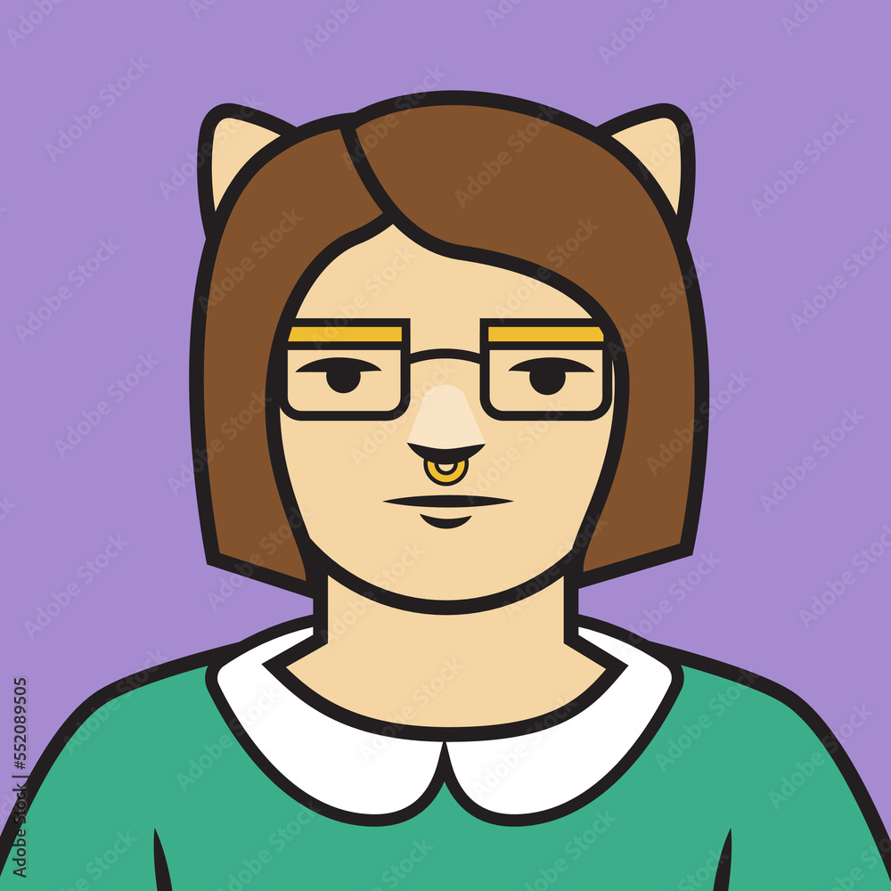 Shane young person cat character avatar