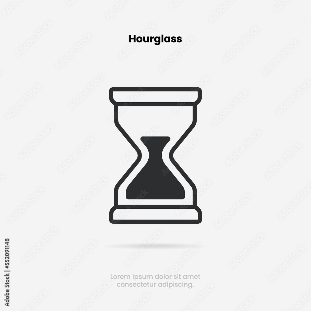 Hourglass, sand clock, sandglass icon. Time and clock icon. Icons for date, time, era, duration, period, span, hour, minute, watch, timer, time keeper for website, UI UX, mobile app. Hourglass, sand clock, sandglass icon. Time and clock icon. Icons for date, time, era, duration, period, span, hour, minute, watch, timer, time keeper for website, UI UX, mobile app.