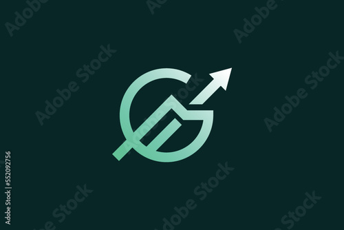 Letter G Growth Logo Design Template