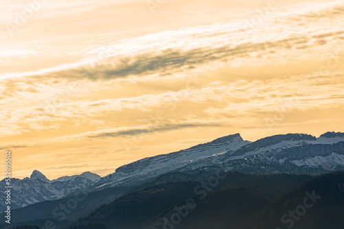 Ifen - Alpen - Allg  u - Sonnenuntergang - Walsertal