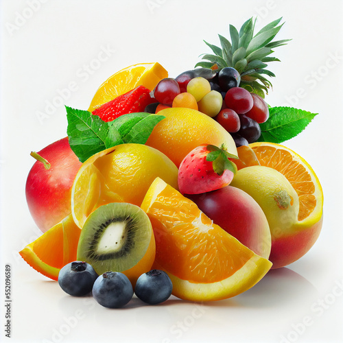 Delicious fruit on a clean background