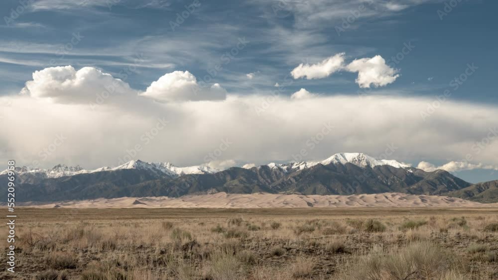 Shadows Dance Over The Great Sand Dunes National Park in Summer Shadows Dance Over The Great Sand Dunes National Park in Summer