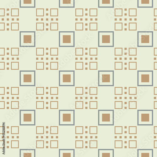 Seamless abstract square shapes geometrical symmetrical pattern