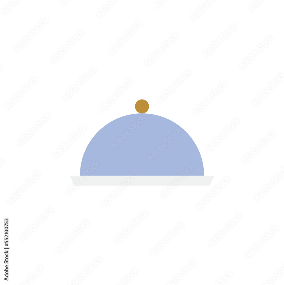Obraz premium Serving icon in color, isolated on white background 