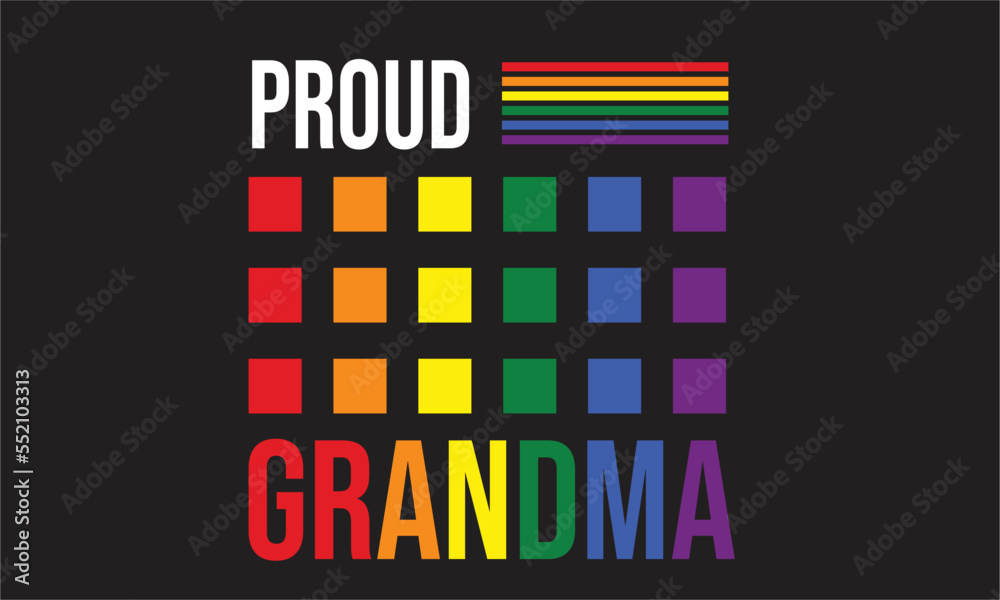 proud grandma Lgbt T-Shirt Design proud grandma Lgbt T-Shirt Design