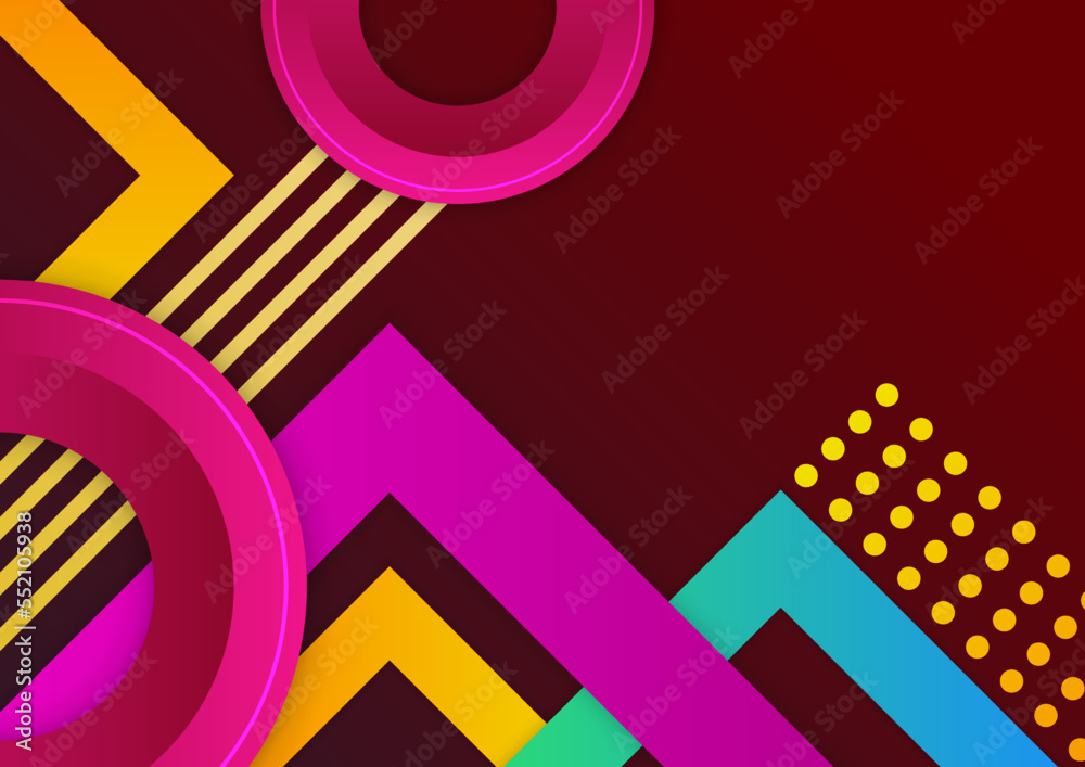 Fototapeta premium Abstract colorful geometric vector gradient background
