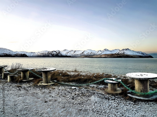 THE OLD PIER IN DUTCH HARBOUR ALASKA, UNALASKA USA photo