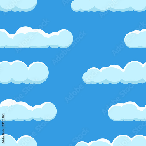 Seamless background with clouds