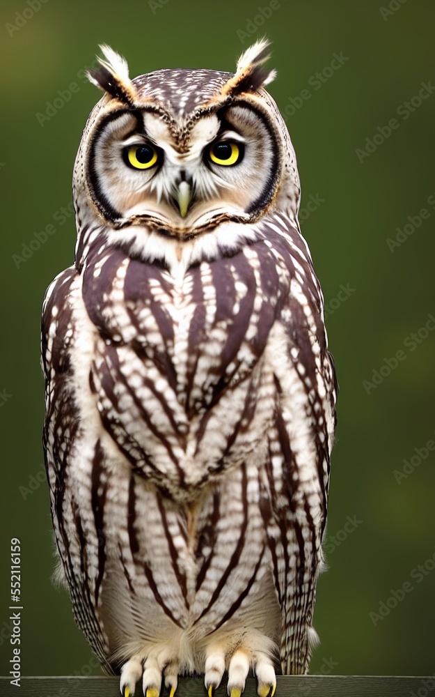 AI-generated Image Of A Great Horned Owl Portrait AI-generated Image Of A Great Horned Owl Portrait