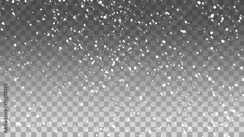 Magical light dust, Flying particles of light. Sparkling particles of fairy dust glow in transparent background. Snow fall vector illustrator