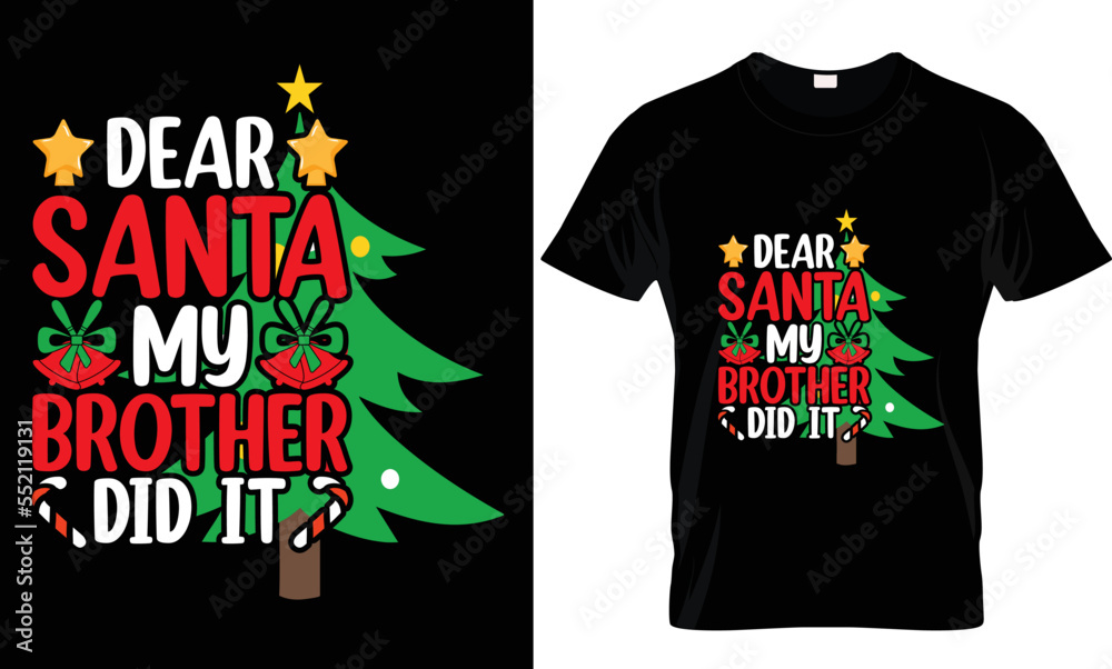 Christmas, Santa, Gift T-shirt design Christmas, Santa, Gift T-shirt design