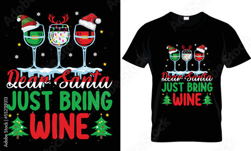Christmas, Santa, Gift T-shirt design