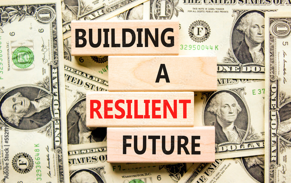 Building A Resilient Future Symbol. Concept Word Building A Resilient ...