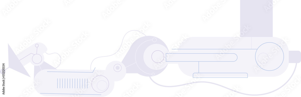 Fototapeta premium Laboratory machine. Medical experiment equipment. Innovation engineering