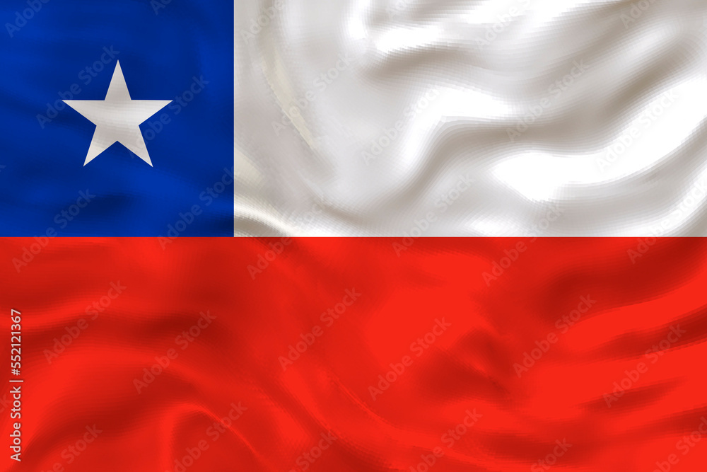 National flag of Chile.. Background with flag of Chile. National flag of Chile.. Background with flag of Chile.