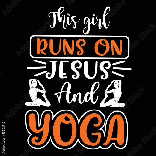 This girl runs on Jesus T-shirt  