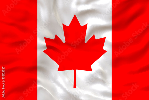 National Flag of Canada. Background with flag of Canada