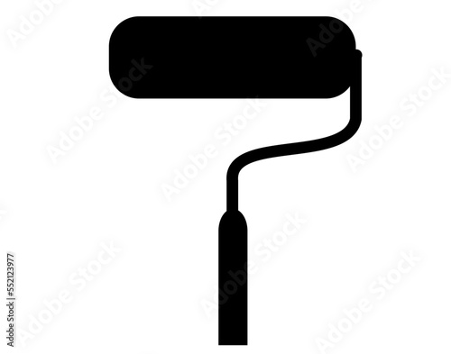 paint roller isolated on white