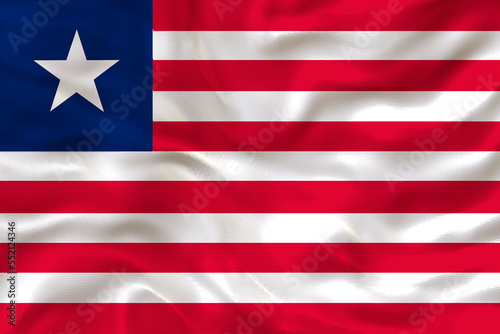 National flag of Liberia. Background with flag of Liberia.