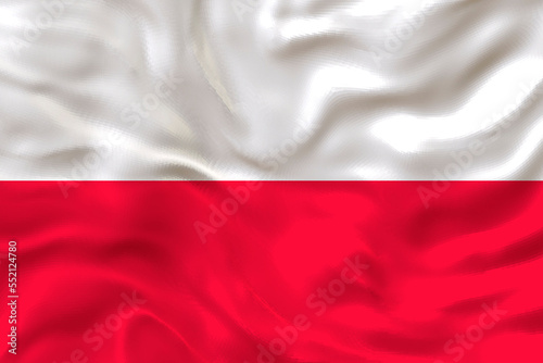 National Flag of Poland. Background with flag of Poland