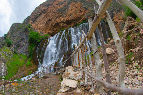Kapuzbasi waterfall in Kayseri, Turkey. photo