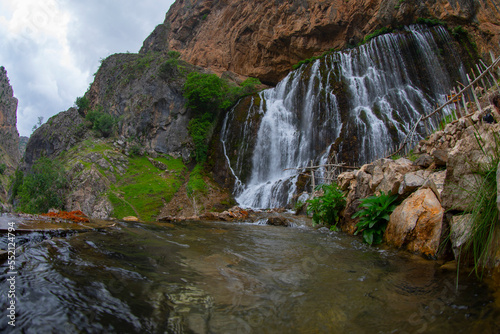 Kapuzbasi waterfall in Kayseri, Turkey. photo
