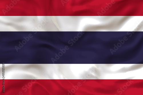 National flag of Thailand. Background with flag of Thailand