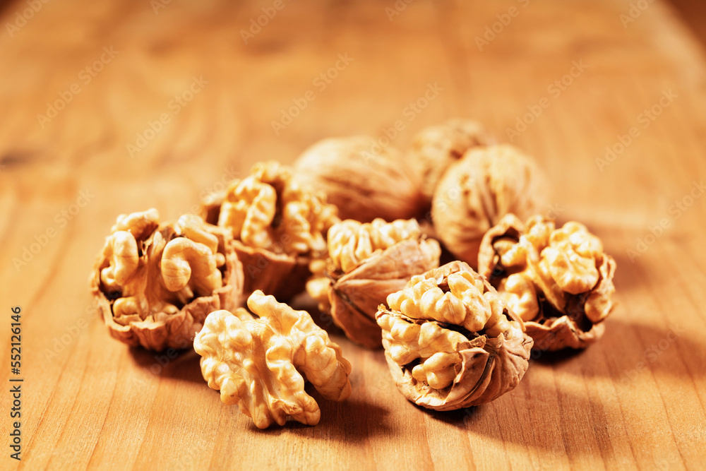 Walnut kernels studio shot Walnut kernels studio shot