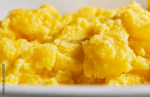 Cooked yellow corn flour