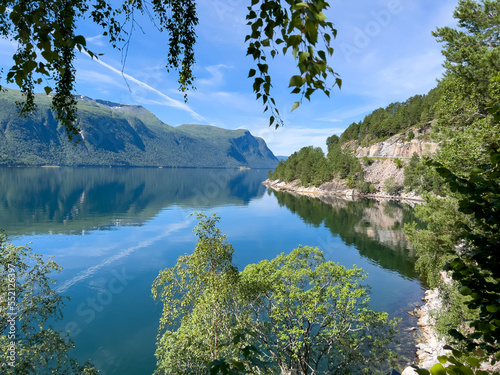 view on the eresfjord norway  photo