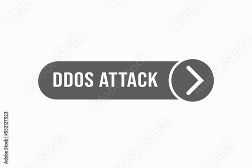 ddos attack vectors. sign  label speech bubble ddos attack
