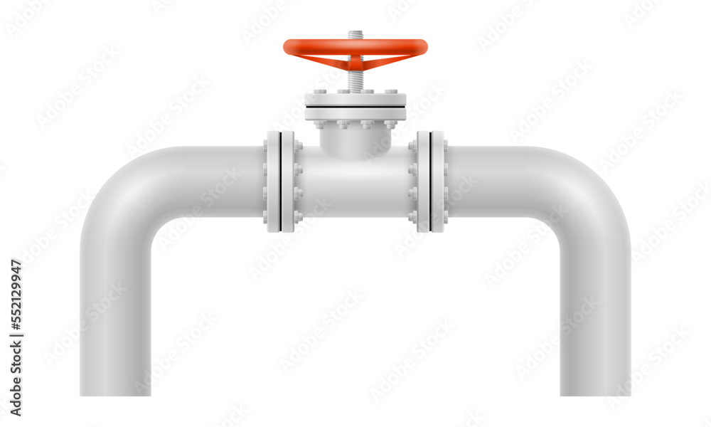 metal pipes for plumbing vector illustration