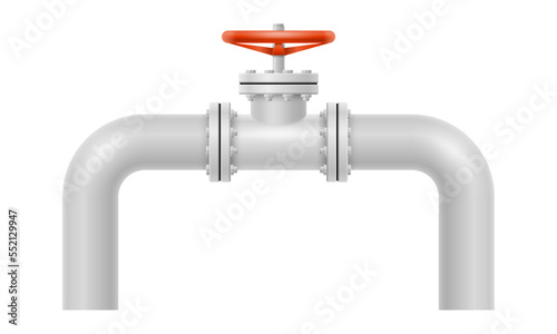 metal pipes for plumbing vector illustration