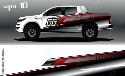 abstract background design for car wrap of 4x4 truck, rally, van, suv and other cars