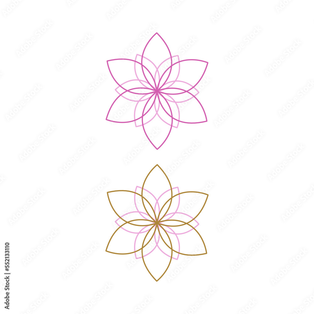 Fototapeta premium SPA NATURAL AYURVEDA SIGN, SYMBOL, LOGO ISOLATED ON WHITE
