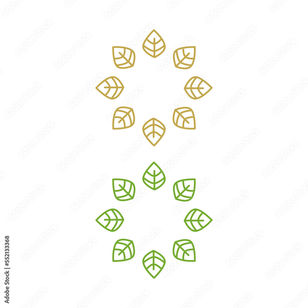 Fototapeta premium Natural Product Eco Badges isolated on White