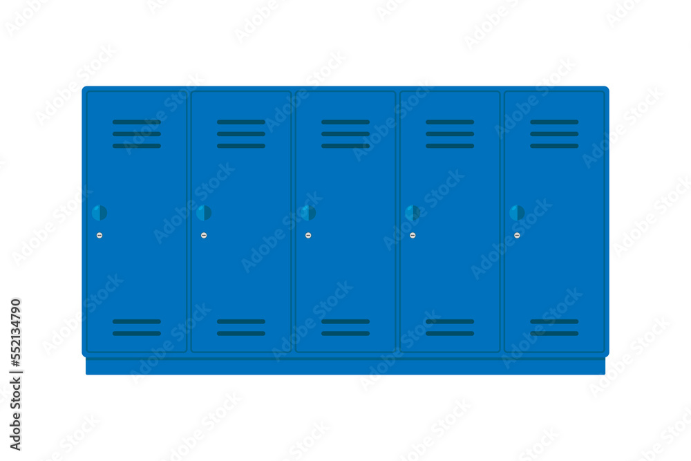 Lockers icon. Locker room. Color silhouette. Front view. Vector simple flat graphic illustration. Isolated object on a white background. Isolate. Lockers icon. Locker room. Color silhouette. Front view. Vector simple flat graphic illustration. Isolated object on a white background. Isolate.