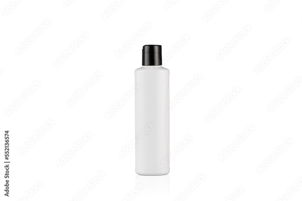Plastic White Bottle with Black lid , isolated on white background. White cosmetic container on a white background.
Shampoo bottle. Plastic White Bottle with Black lid , isolated on white background. White cosmetic container on a white background.
Shampoo bottle.