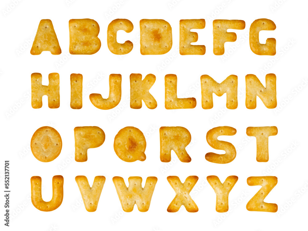 Cookie Letter Alphabet Set Isolated, Biscuit Font, Cracker Letters, Cracker Cookies Alphabet Cookie Letter Alphabet Set Isolated, Biscuit Font, Cracker Letters, Cracker Cookies Alphabet