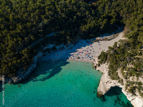 4k drone aerial views of pristine beaches on the coast of Europe © ruben