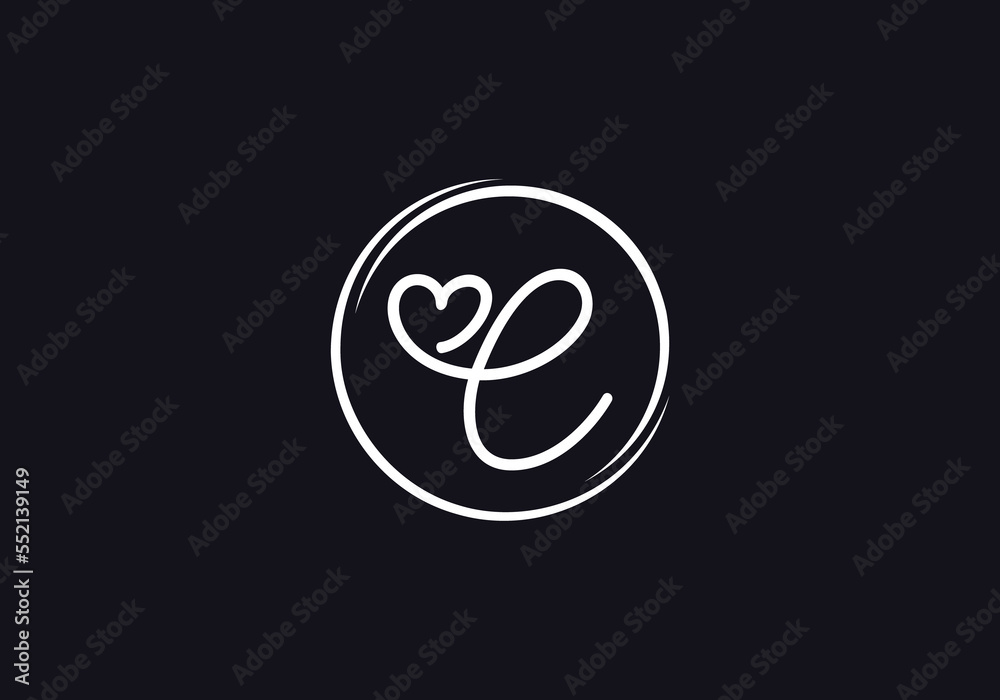Love font circle sign. love logo design and heart font design letters and alphabets Love font circle sign. love logo design and heart font design letters and alphabets