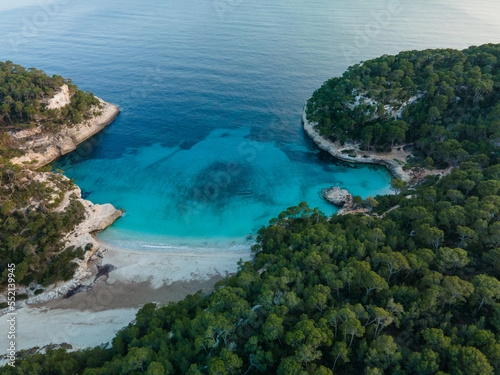 4k drone aerial views of pristine beaches on the coast of Europe © ruben