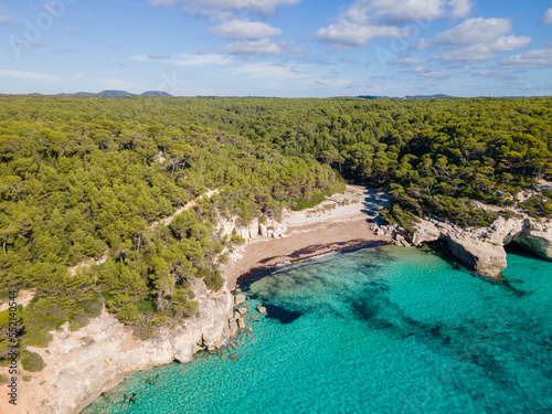 4k drone aerial views of pristine beaches on the coast of Europe