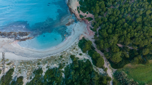 4k drone aerial views of pristine beaches on the coast of Europe