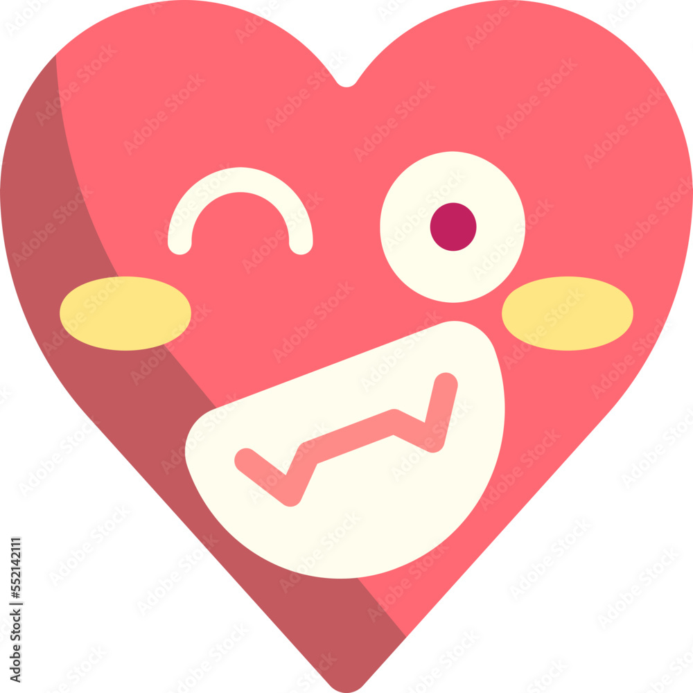 Happy heart emoji icon Happy heart emoji icon
