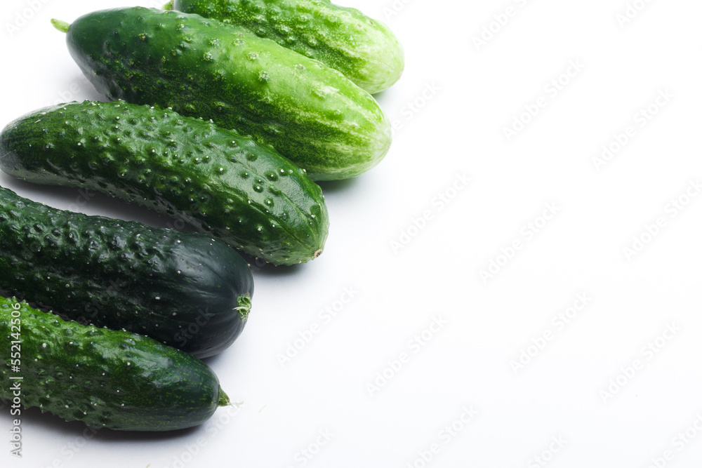Cucumber vegetable isolated on white background Cucumber vegetable isolated on white background