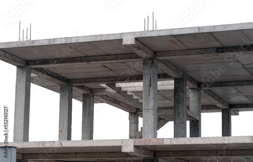 Construction of a multi-storey concrete monolithic building © AVD